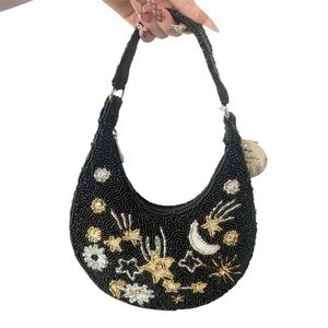 NWT Studio 12 celestial beaded purse